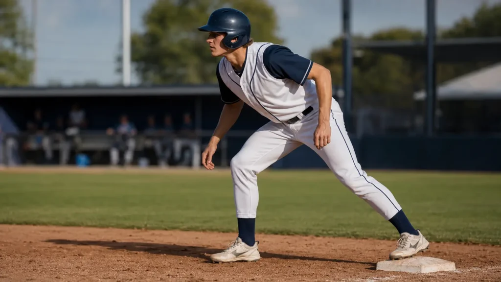 Custom tournament baseball pants with reinforced knees, team piping and athletic fit