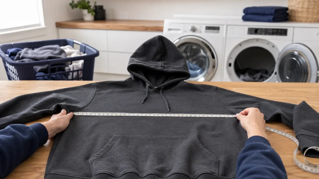 controlled-hoodie-shrinking-measurement