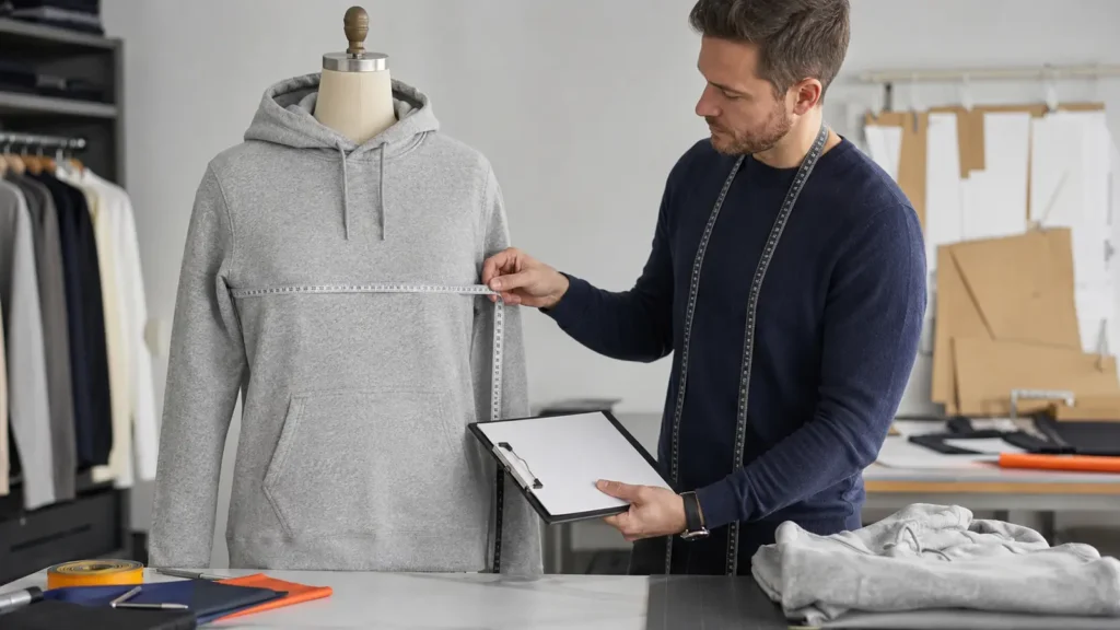 hoodie-fit-measurement-specification