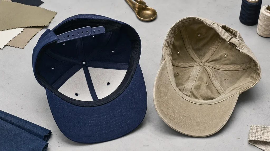 snapback-dad-hat-structure