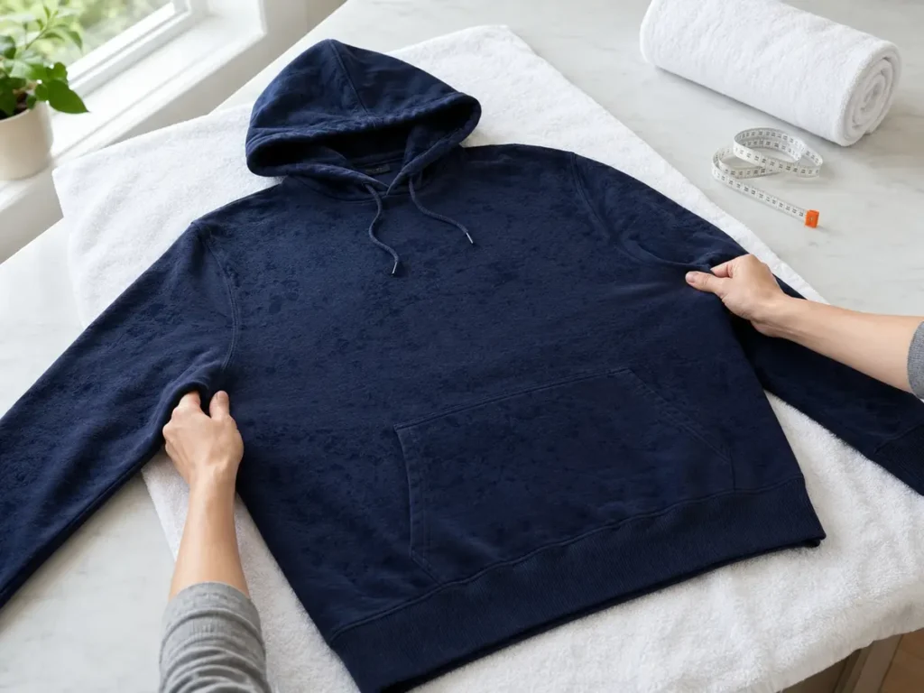stretch-hoodie-flat-reshaping-method