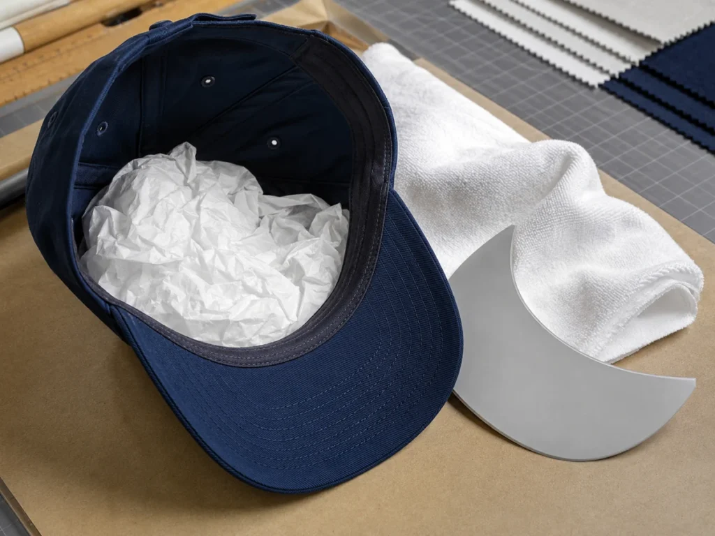 cap-crown-brim-support-materials