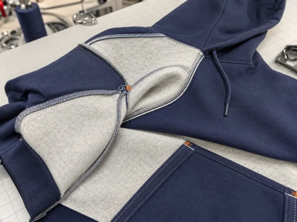 hoodie-fleece-construction