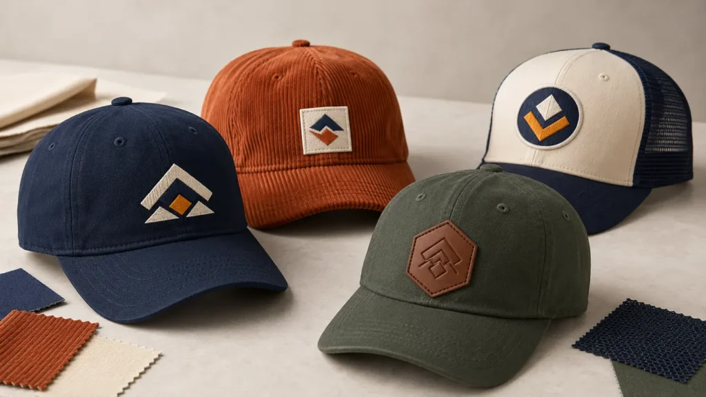 custom-cap-materials-logo-methods