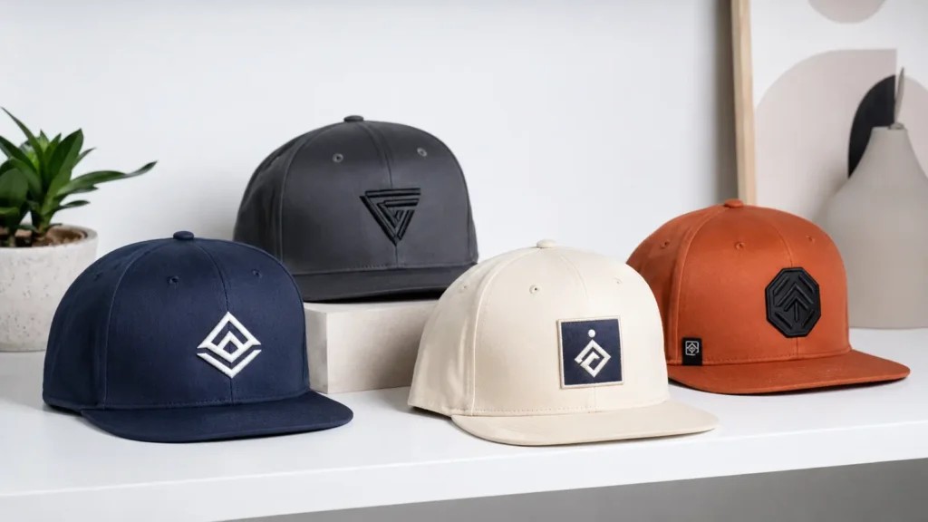 custom-snapback-fitted-hat-logo-options