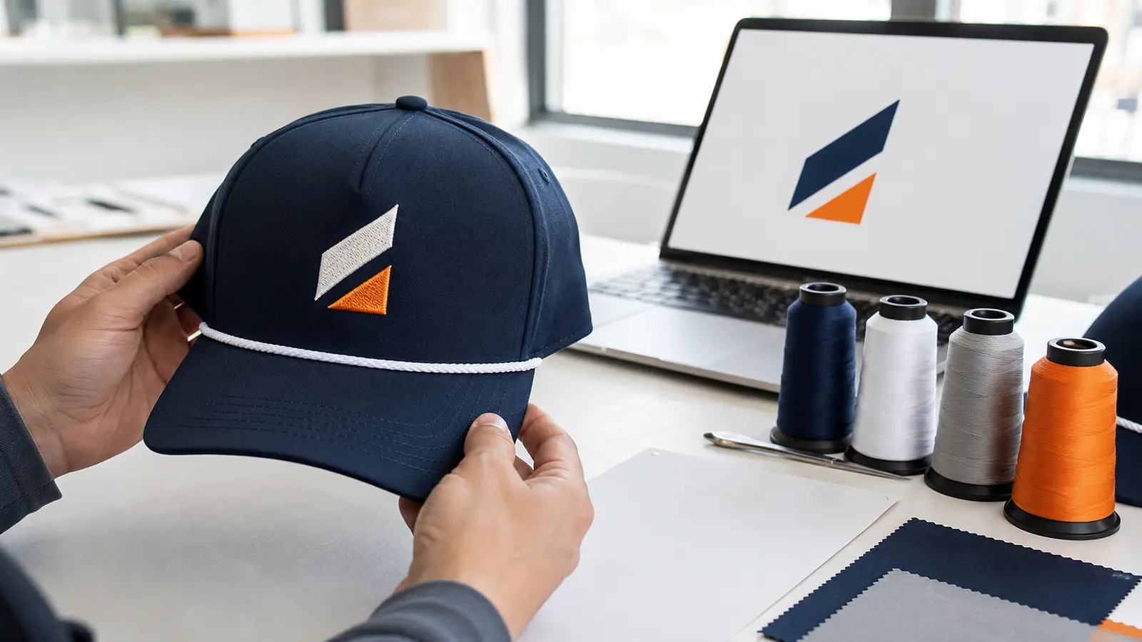 Custom golf hat sample approval checklist for logo size color and placement