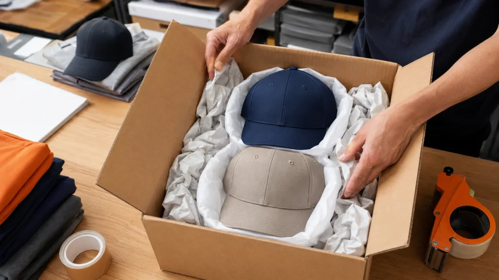 pack-baseball-cap-for-shipping