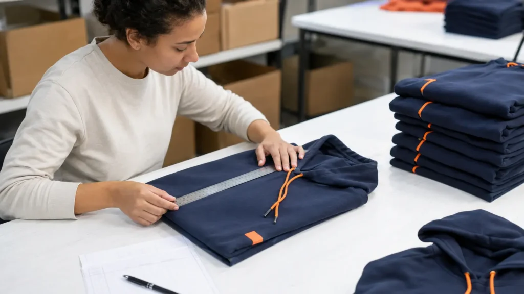 custom-hoodie-folding-quality-control