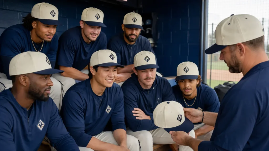custom-fitted-hats-baseball-team