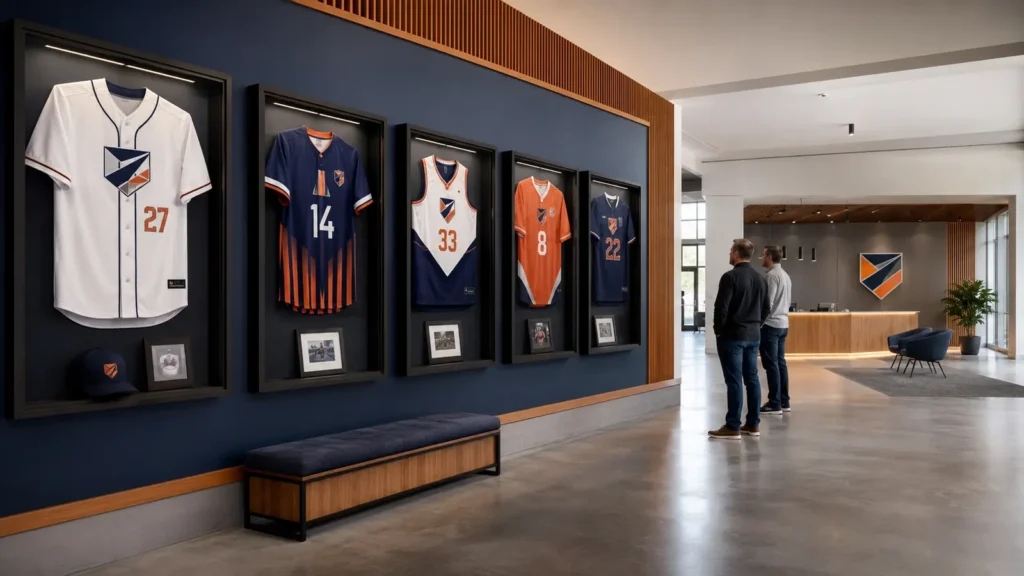 team-jersey-display-wall