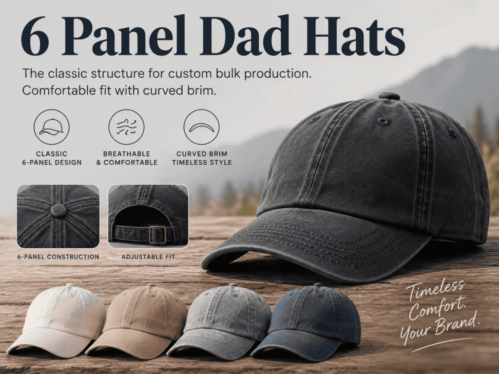 6 Panel Dad Hats