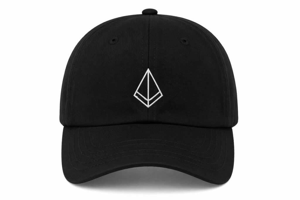 6 Panel Dad Hats—Classic Black