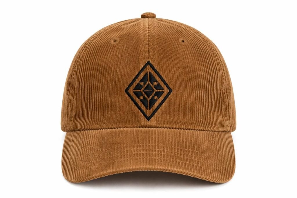 Corduroy Dad Hats—Camel Brown