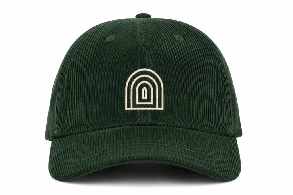 Corduroy Dad Hats—Forest Green