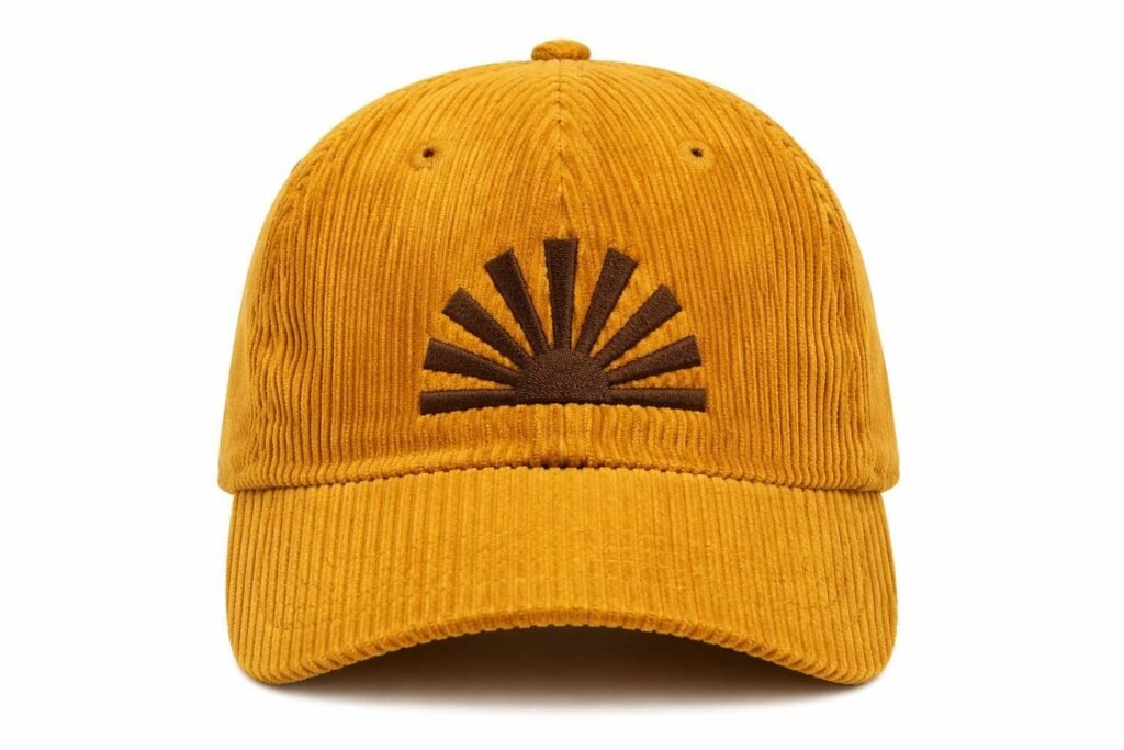 Corduroy Dad Hats—Mustard Yellow
