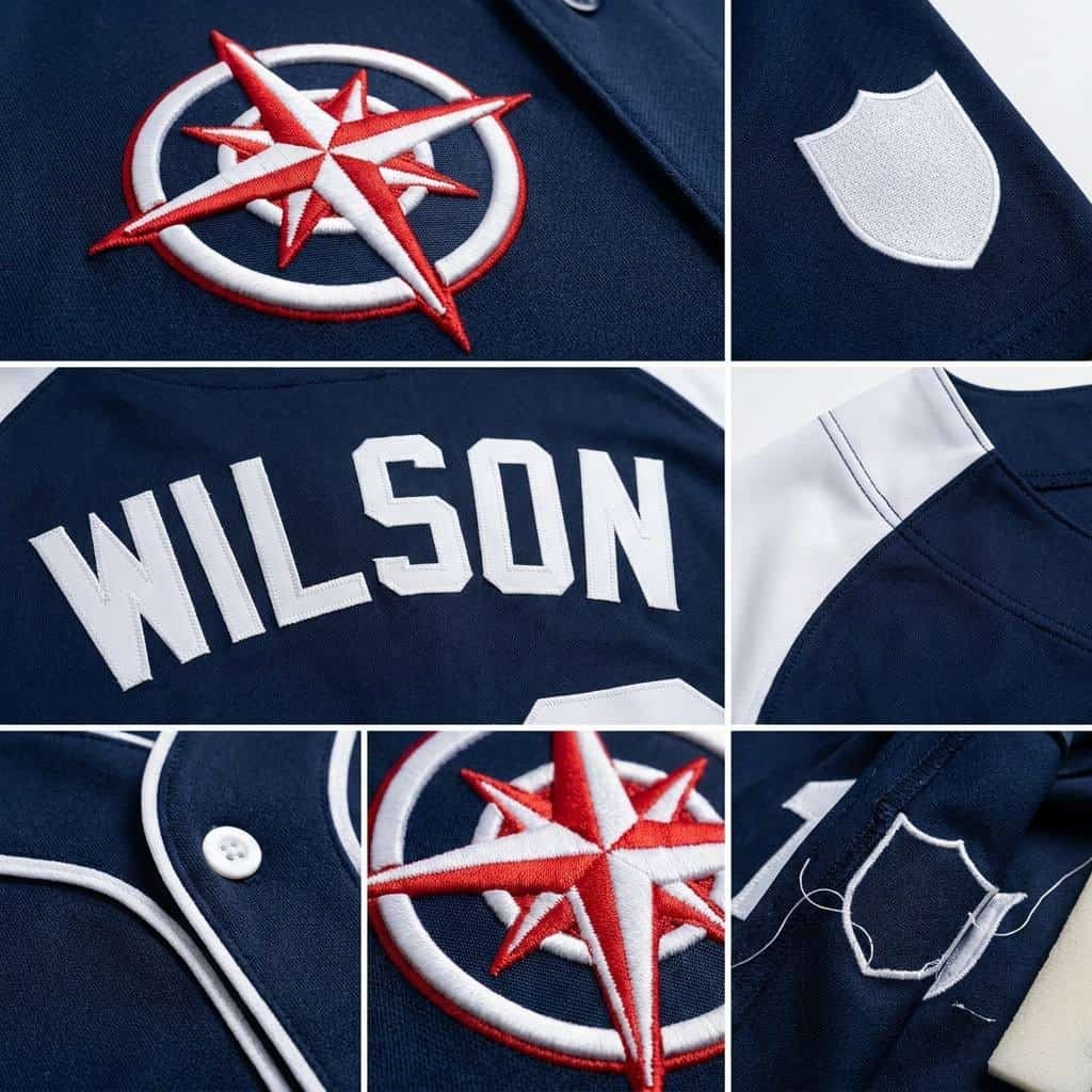 Custom Baseball Jerseys with Logo —Embroidered Logo