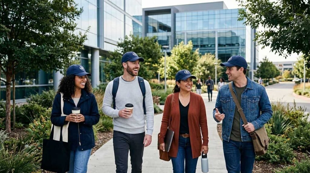Custom Cotton Baseball Cap —Company – Daily Operations of the Office Park