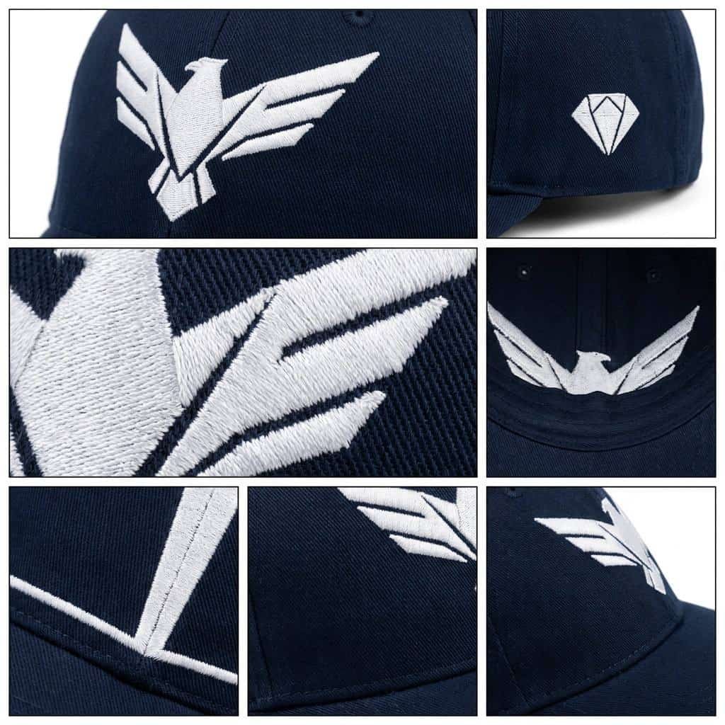 Custom Embroidered Baseball Caps —Flat Embroidery