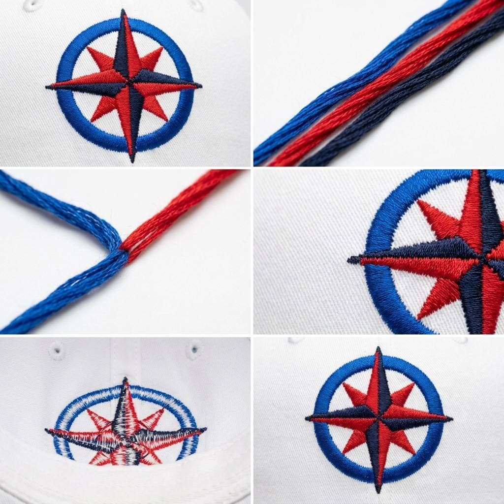 Custom Embroidered Baseball Caps —Multi-Color Embroidery