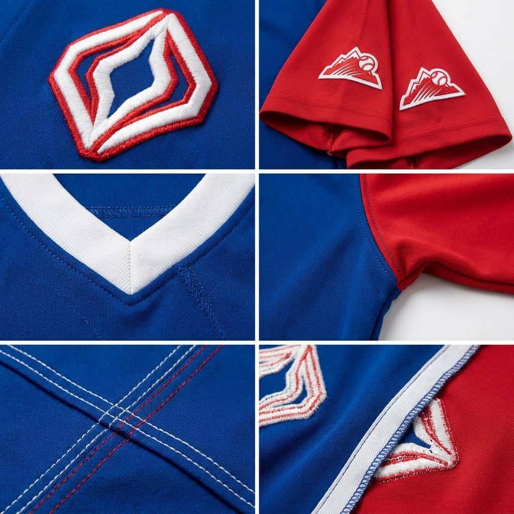 Custom Embroidered Baseball Jerseys —Vintage Two-Tone