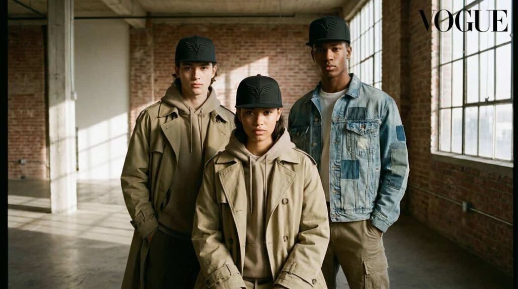 Custom Flat Brim Baseball Cap —Fashion – A stunning photo shoot by a fashion editor