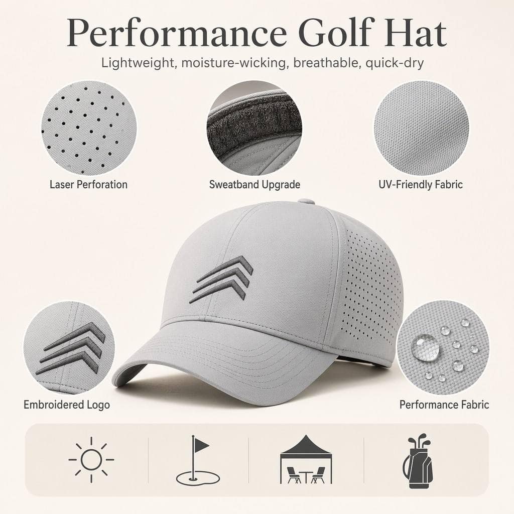 Custom Performance Golf Hats