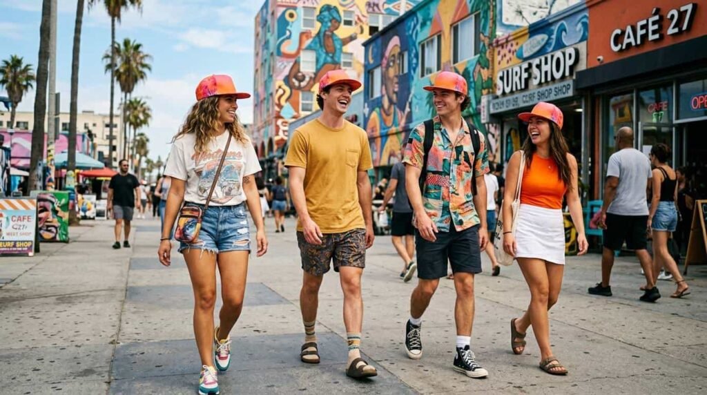Custom Printed Baseball Cap —All-Over Print – Summer Streets