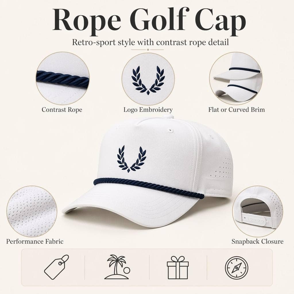Custom Rope Golf Hats