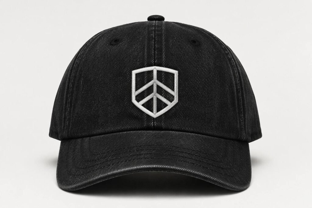 Denim Dad Hats—Black Denim