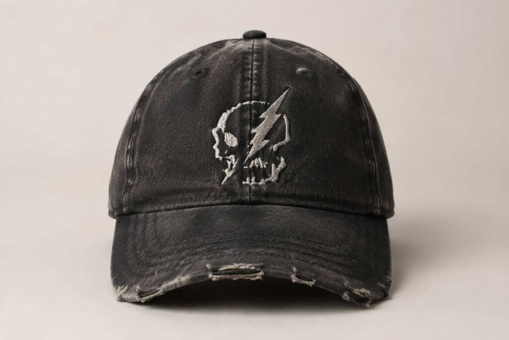 Distressed Dad Hats—Distressed Black