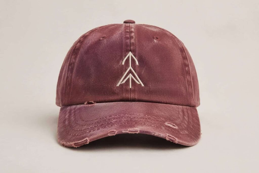 Distressed Dad Hats—Distressed Burgundy