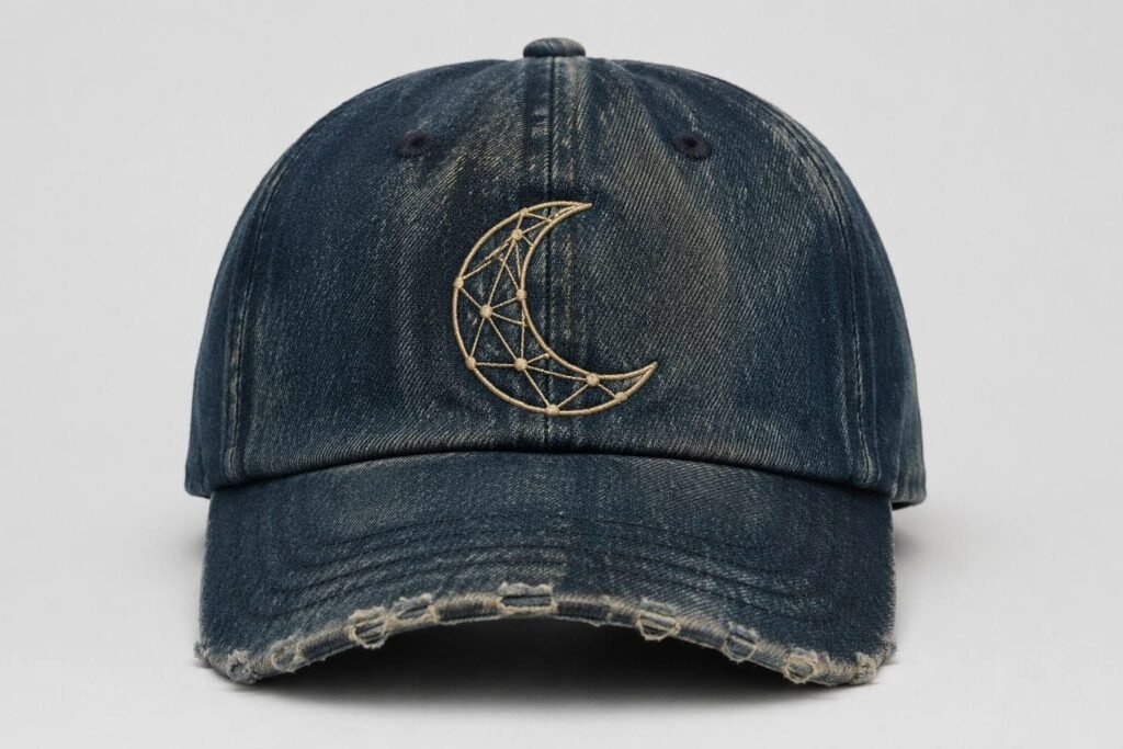 Distressed Dad Hats—Distressed Indigo