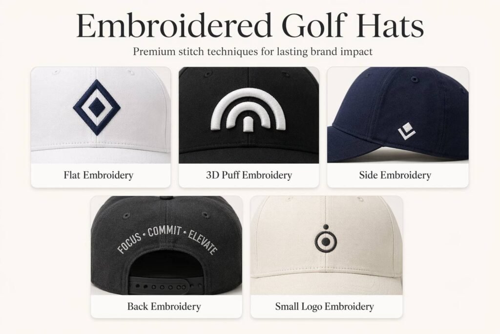 Embroidered Golf Hats