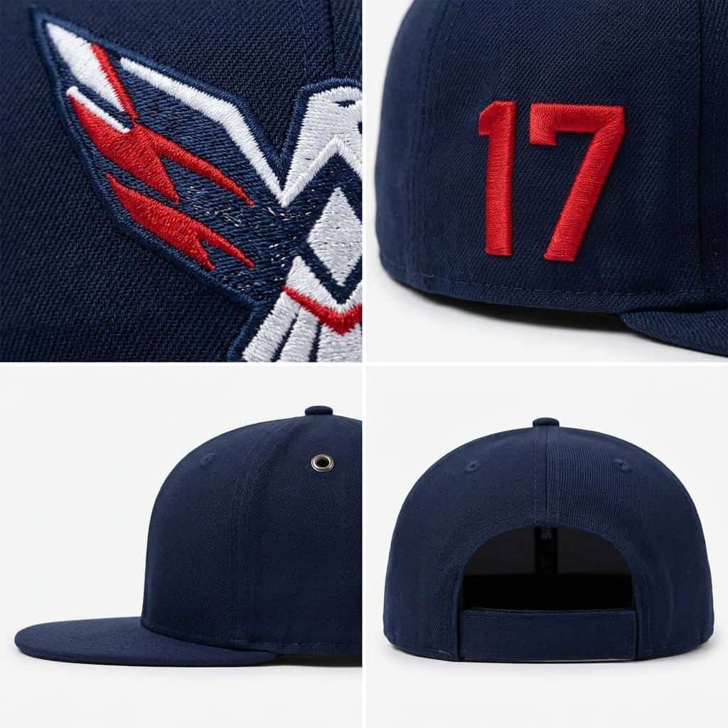 Fitted Cap —Deep Navy Blue fully sealed cap