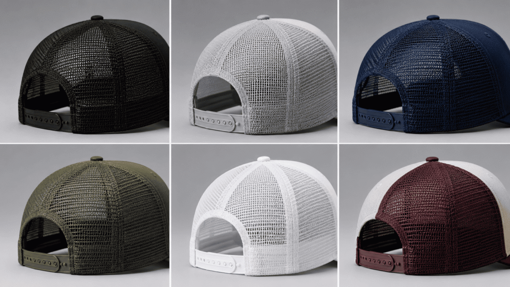 Mesh Back Options for Trucker Hats