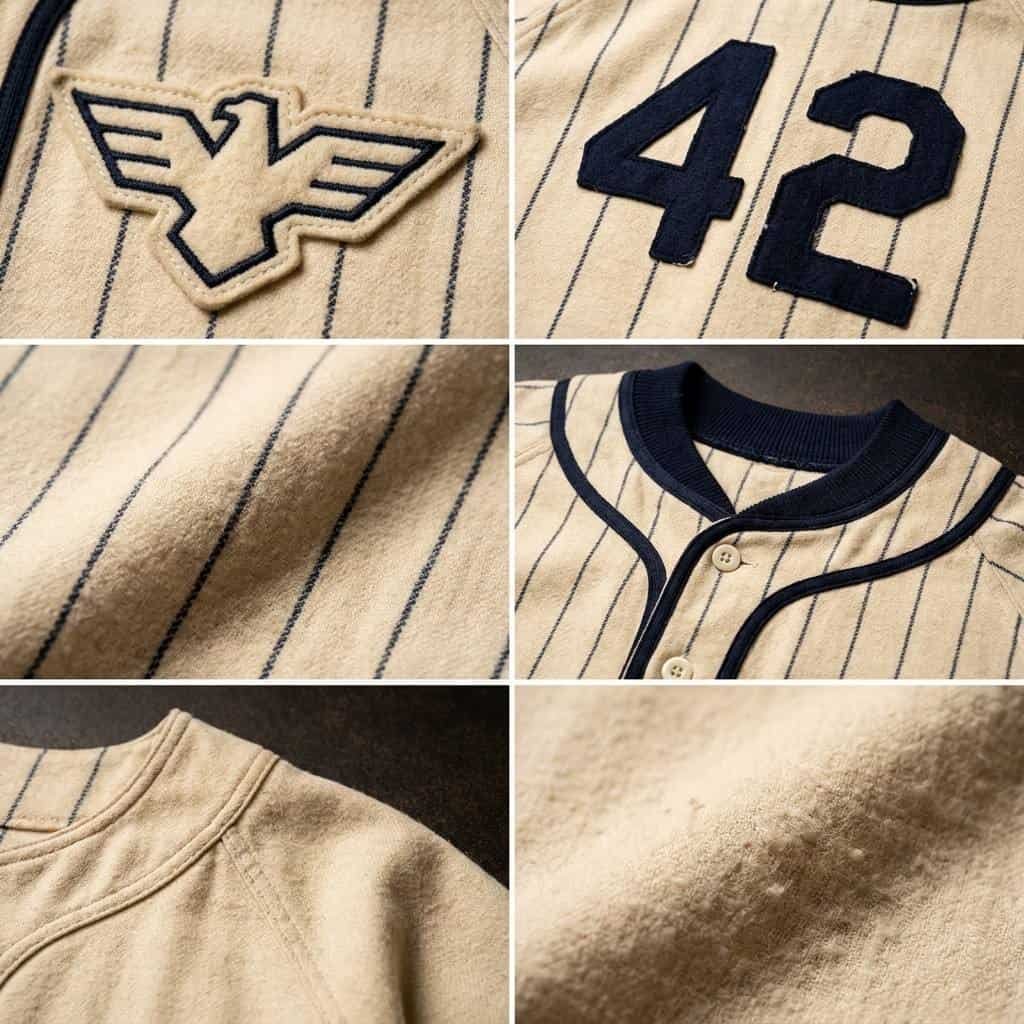 Old School Baseball Jerseys —Classic Pinstripe Flannel