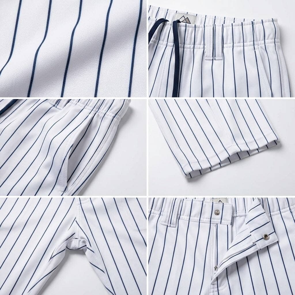 Pinstripe —White background with fine stripes