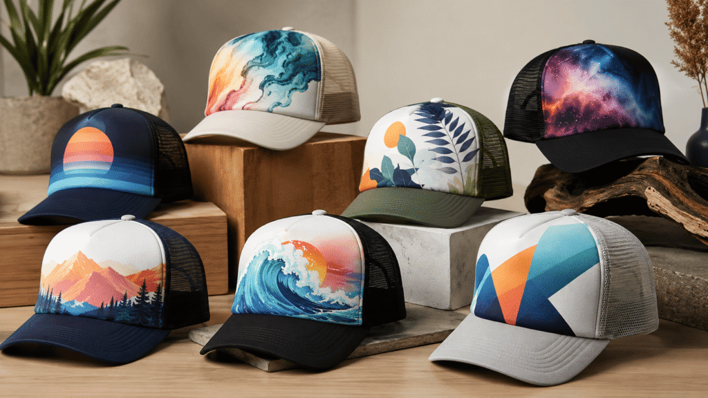 Printed Logo Trucker Hats