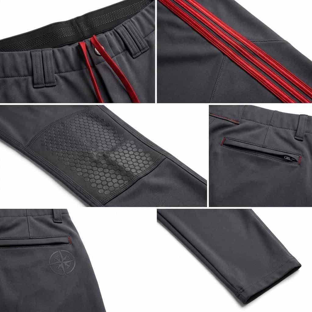 Pro-Cut —Charcoal ash red three lines