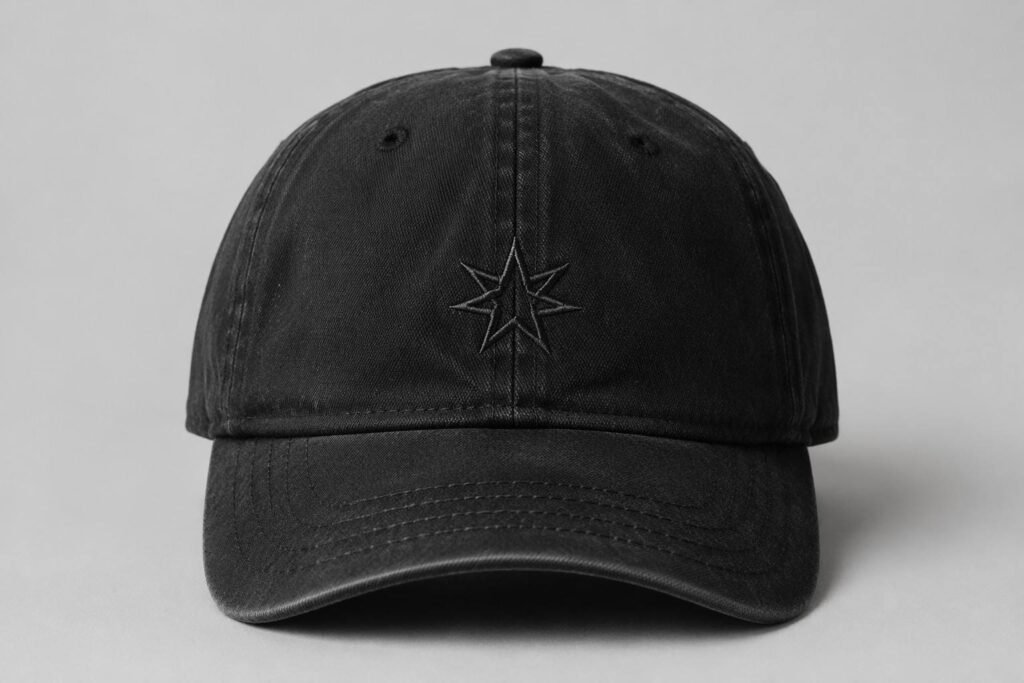 Washed Cotton Dad Hats—Washed Black
