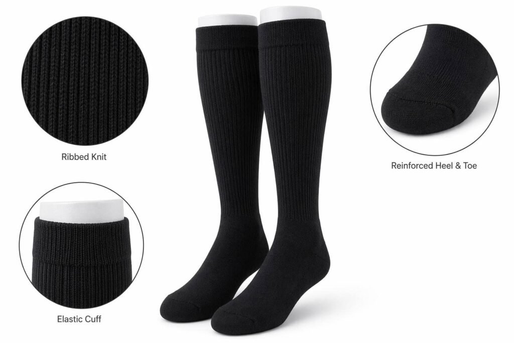 custom baseball socks —Black Baseball Socks