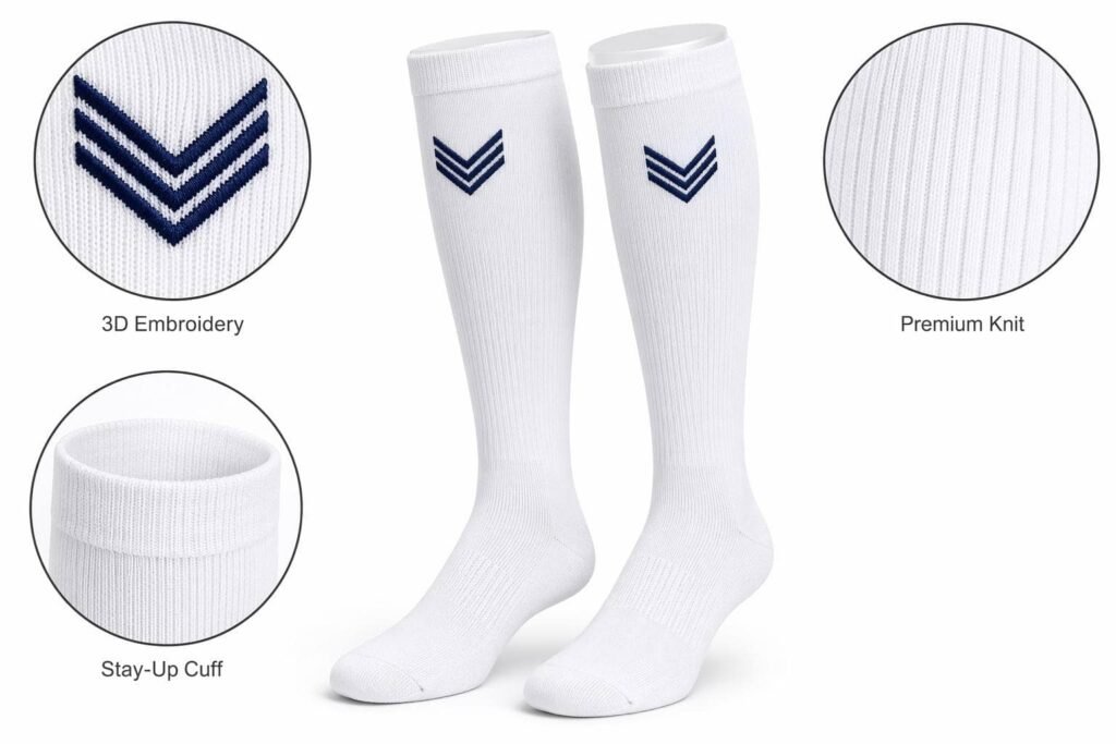 custom baseball socks —Custom Logo —Chevron Mark Logo