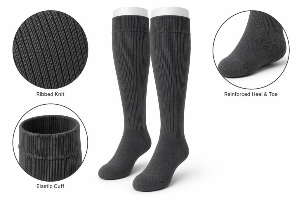 custom baseball socks —Grey Baseball Socks