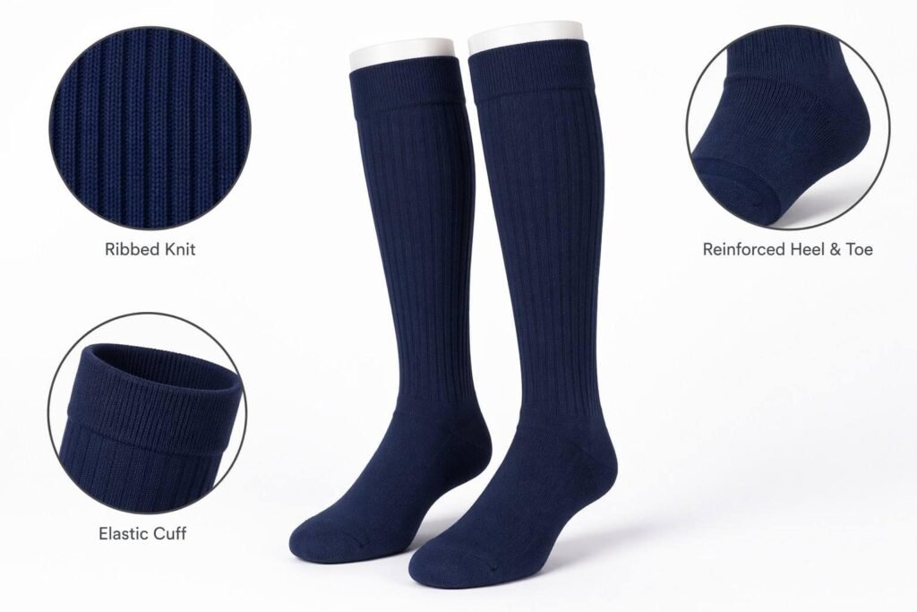 custom baseball socks —Navy Baseball Socks