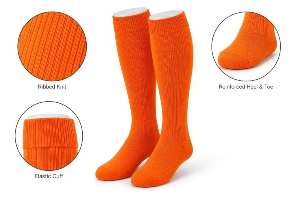 custom baseball socks —Orange Baseball Socks