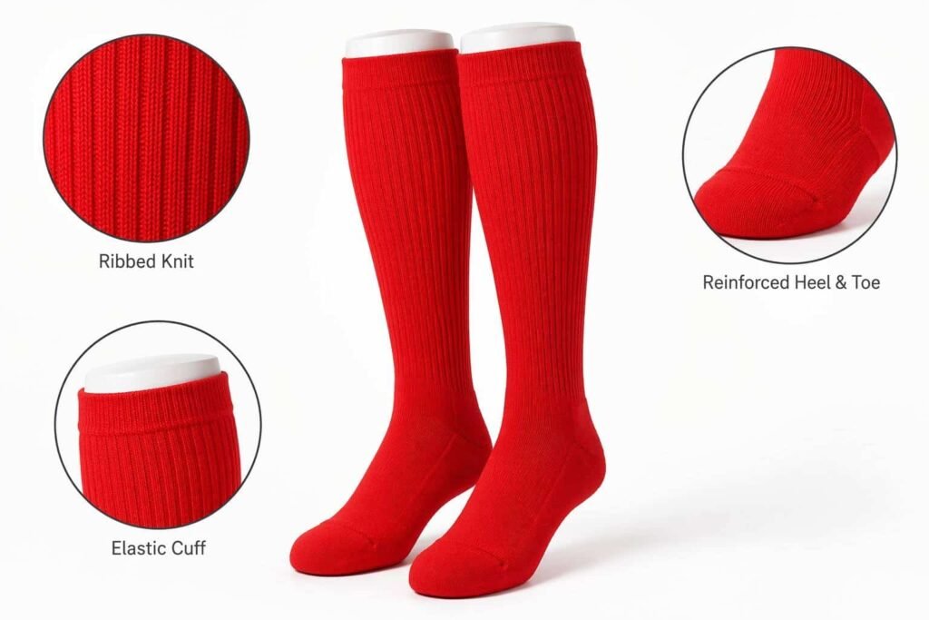 custom baseball socks —Red Baseball Socks