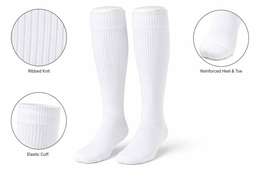 custom baseball socks —White Baseball Socks