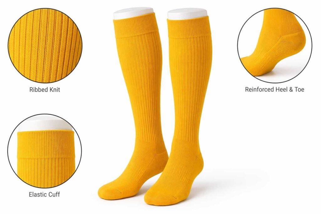 custom baseball socks —Yellow Baseball Socks