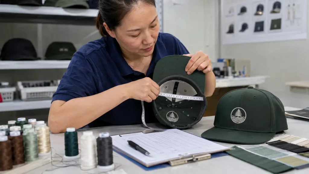 fitted-hat-sample-quality-control