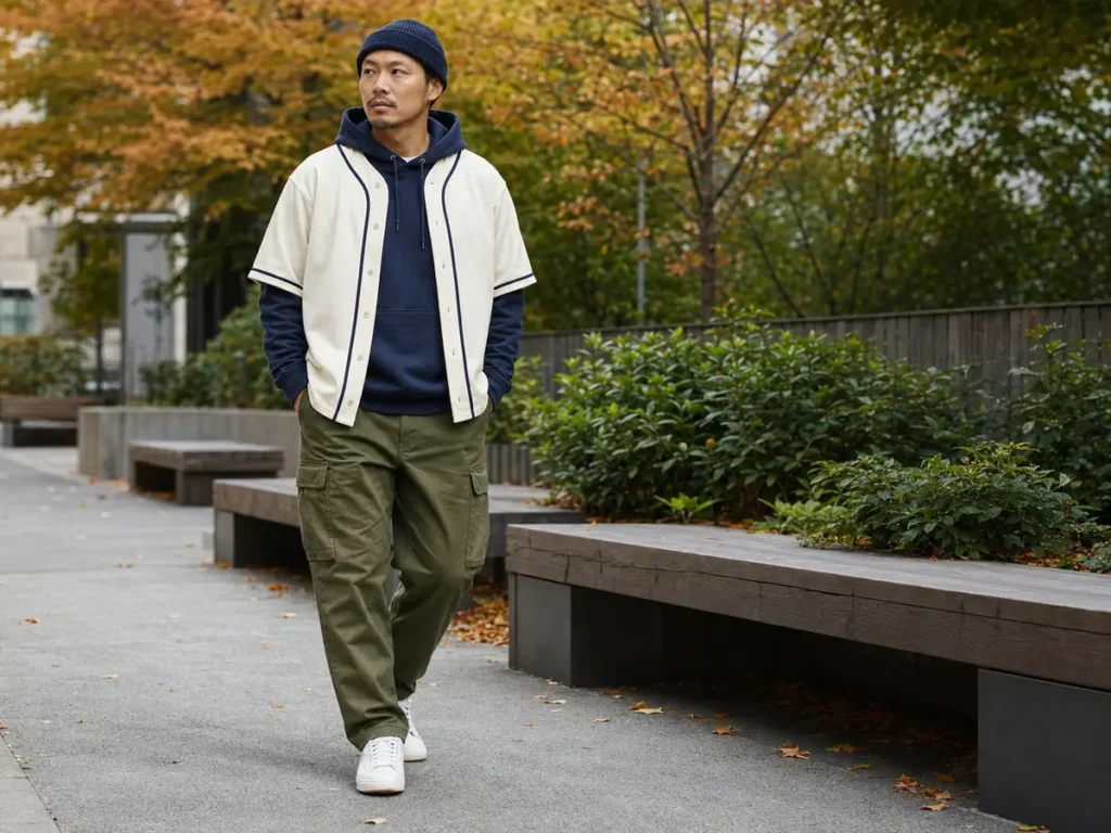 layered-baseball-jersey-hoodie-outfit